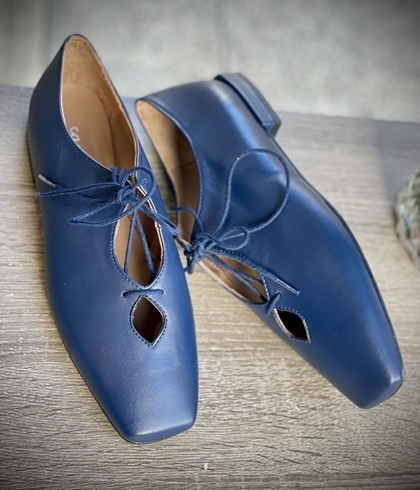 Zapato Candelitas cordón azul marino - Imagen 2