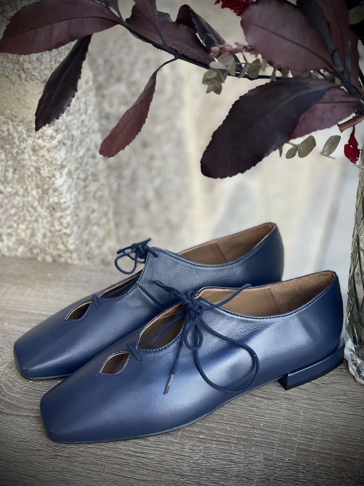 Zapato Candelitas cordón azul marino - Imagen 3