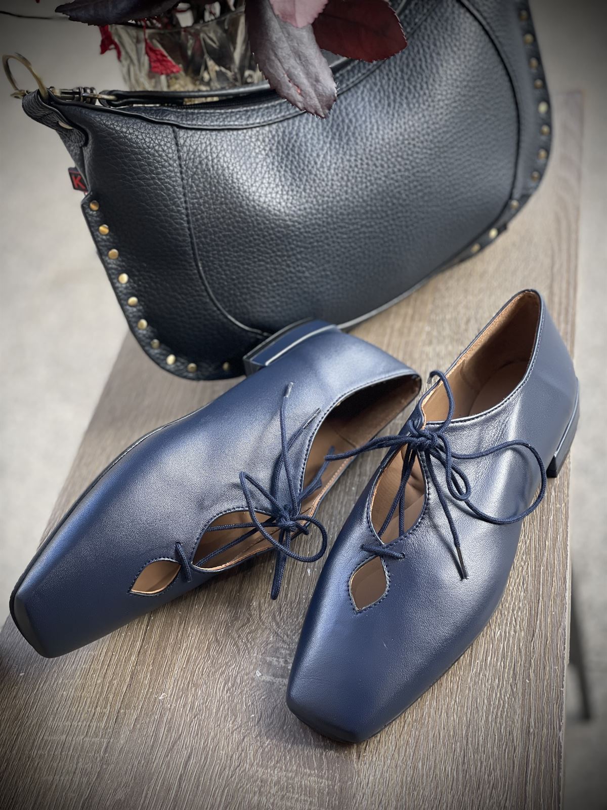 Zapato Candelitas cordón azul marino - Imagen 5
