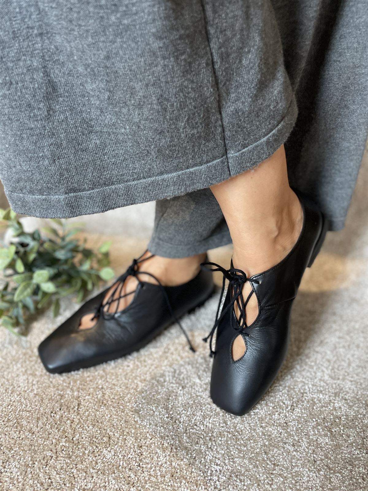 Zapato Candelitas cordón negro - Imagen 1