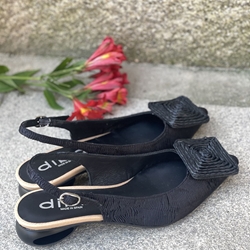 Zapato Dibia by Ezzio 14100 pieza tejido y piel negro - Imagen 1