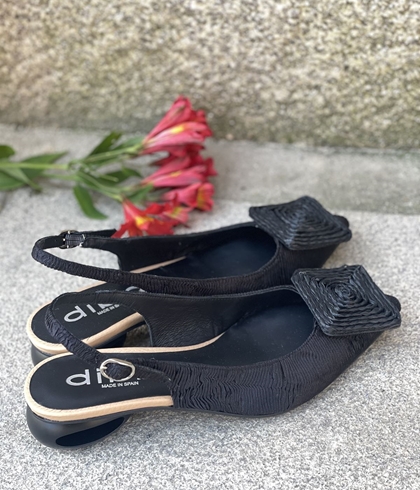 Zapato Dibia by Ezzio 14100 pieza tejido y piel negro - Imagen 1