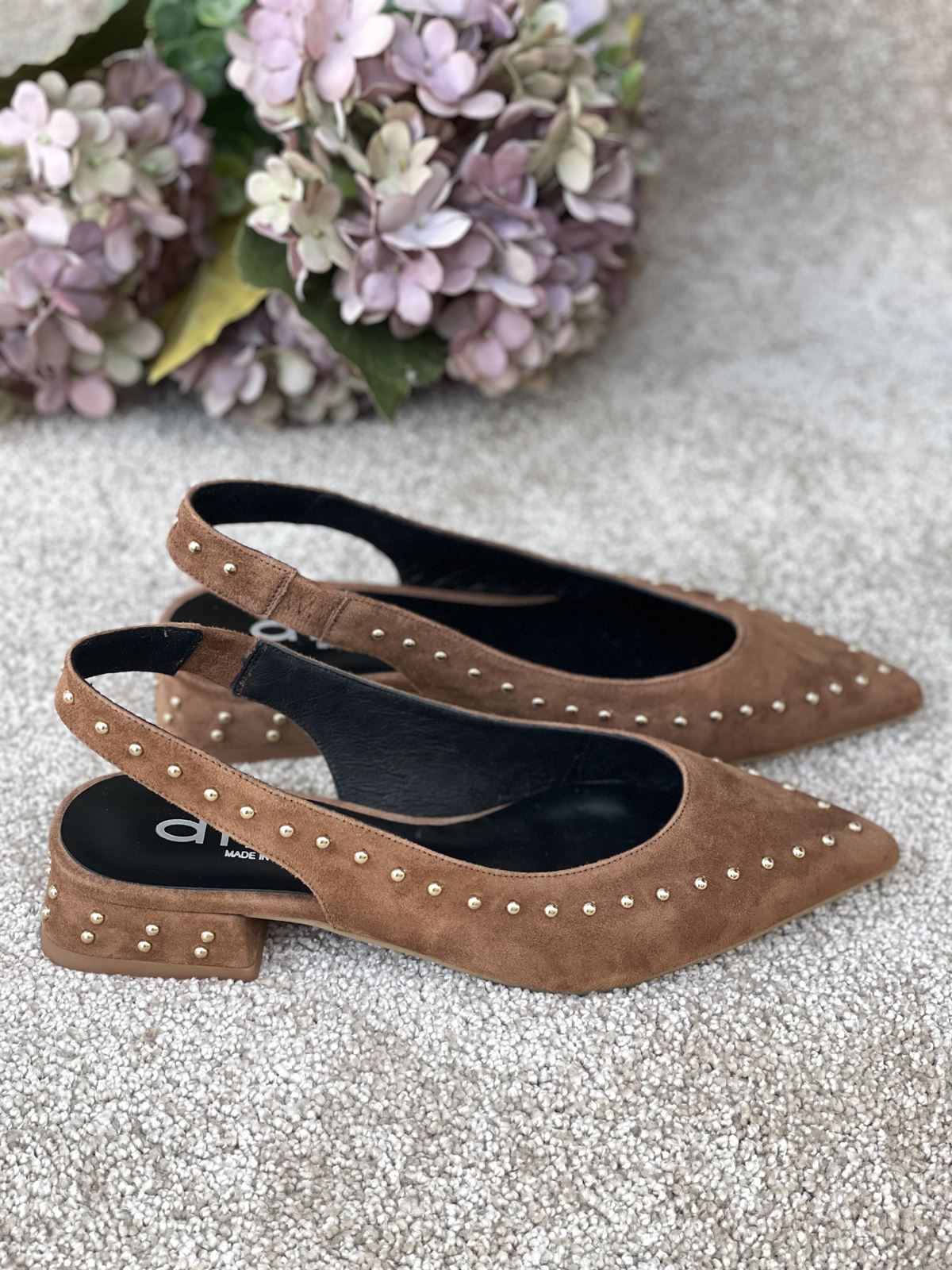 Zapato Dibia by Ezzio 56147 tachas ante marrón - Imagen 4