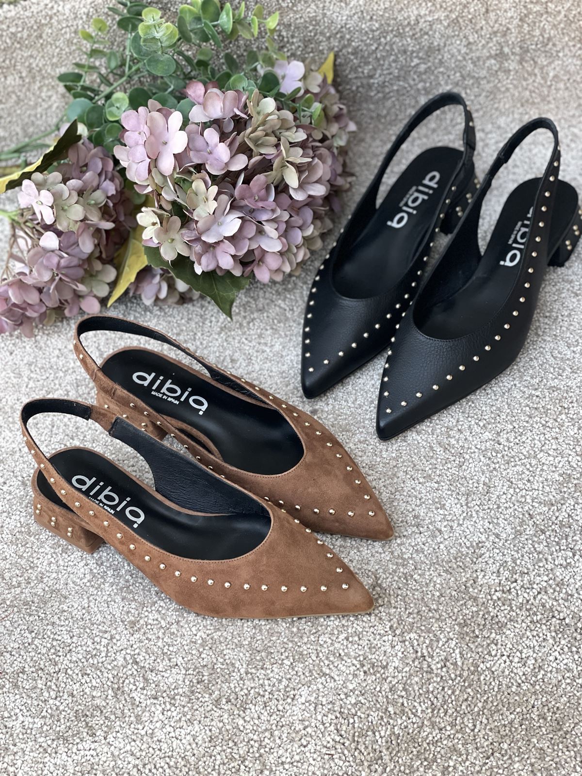 Zapato Dibia by Ezzio 56147 tachas ante marrón - Imagen 5