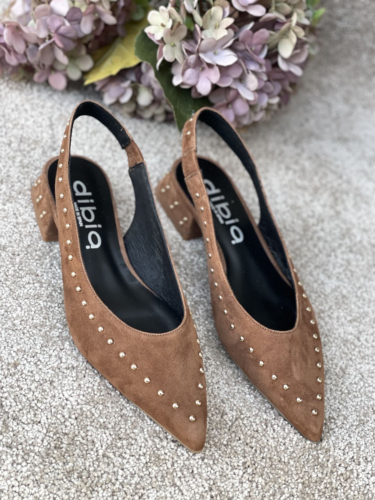 Zapato Dibia by Ezzio 56147 tachas ante marrón - Imagen 6