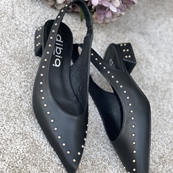 Zapato Dibia by Ezzio 56147 tachas piel napa negra - Imagen 2