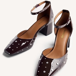 Zapato Gioseppo KINBRAE tachas chocolate - Imagen 1