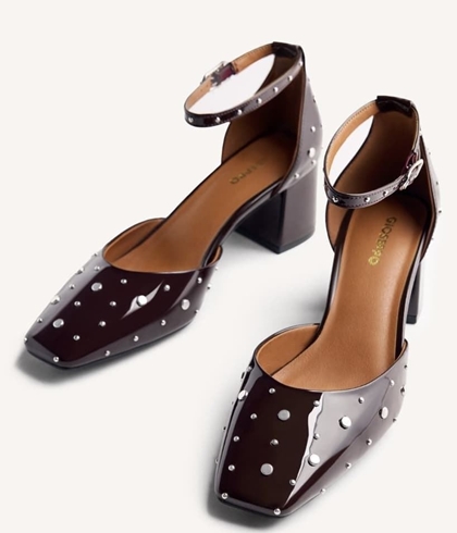 Zapato Gioseppo KINBRAE tachas chocolate - Imagen 1