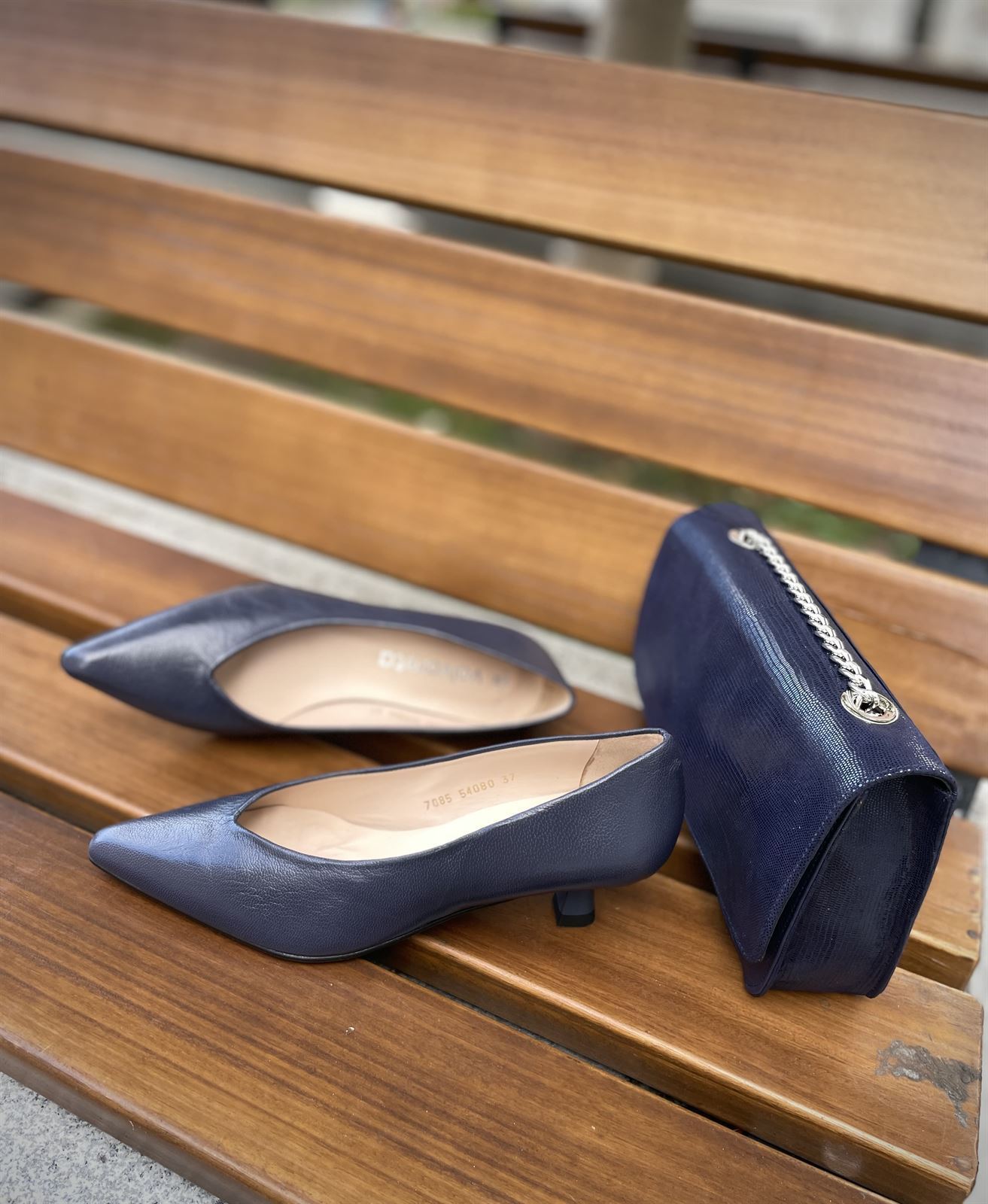 ZAPATO kitten Angari 540-8063 EIFFEL Azul marino - Imagen 4