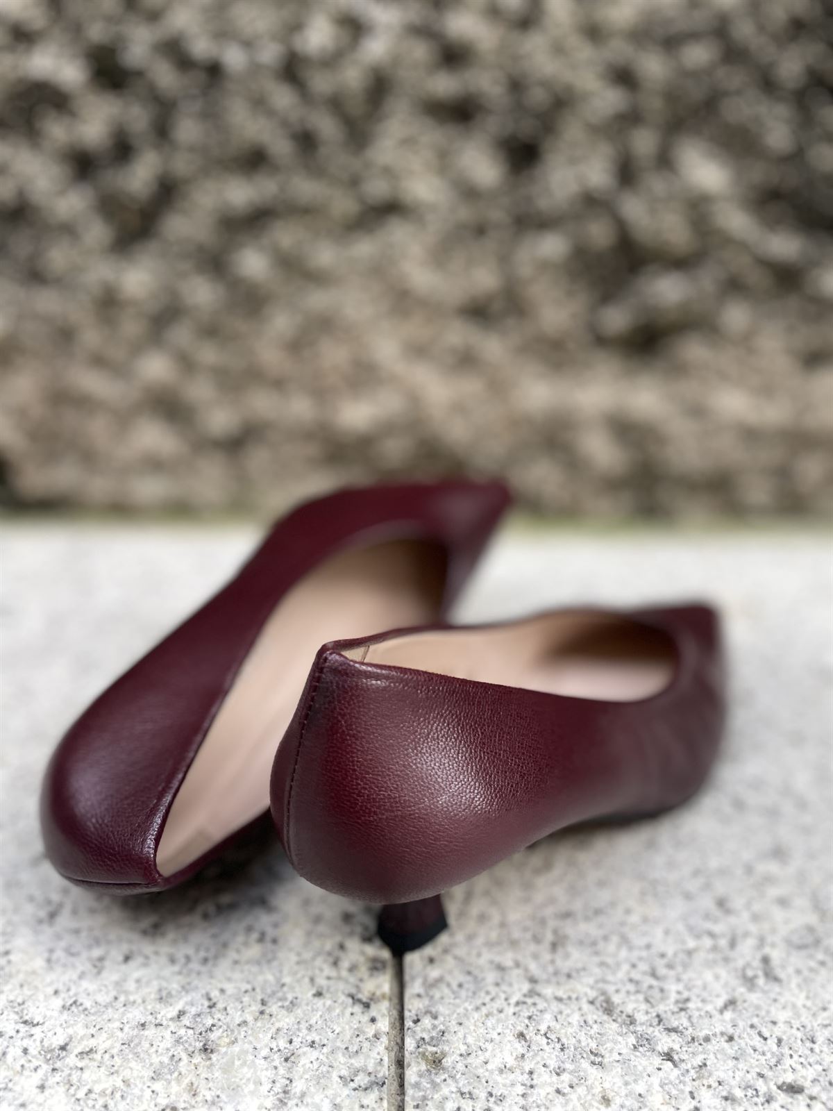 ZAPATO kitten Angari 540-8063 EIFFEL burdeos oscuro - Imagen 3