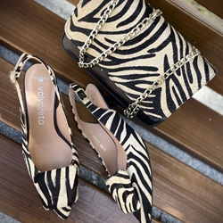 Zapato KITTEN destalonado Angari MAGA 51083-63 Cebra - Imagen 1