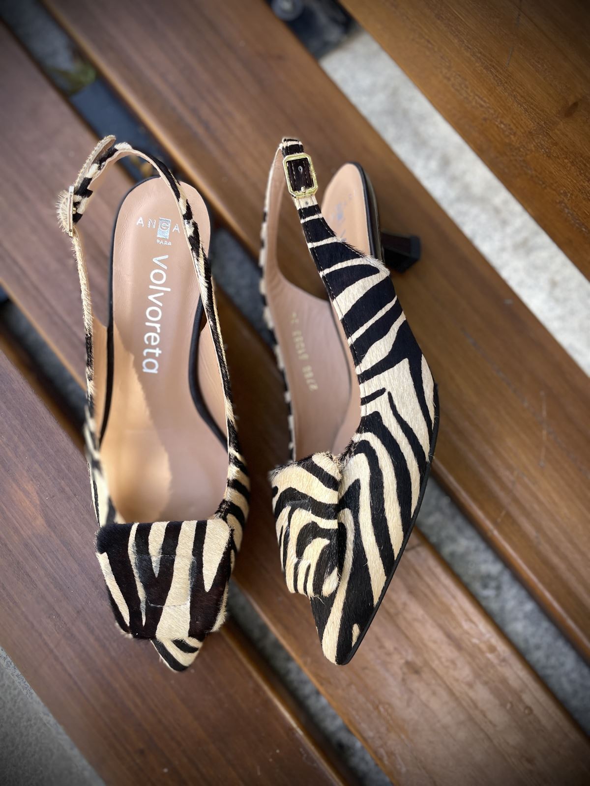 Zapato KITTEN destalonado Angari MAGA 51083-63 Cebra - Imagen 2