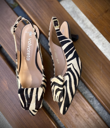 Zapato KITTEN destalonado Angari MAGA 51083-63 Cebra - Imagen 2