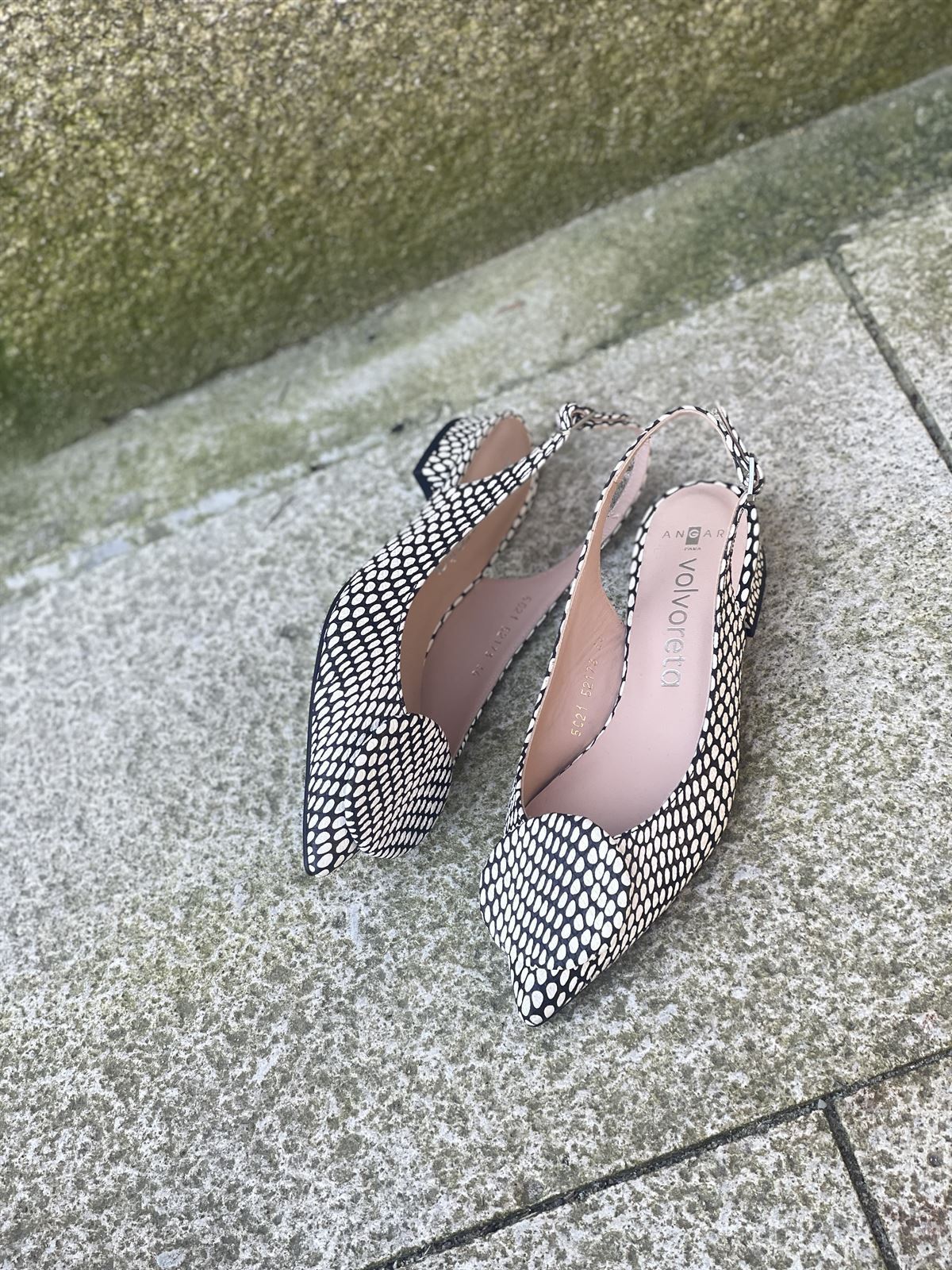 Zapato Manueletina Angari 52173-58R perdiz blanco negro - Imagen 2