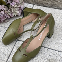 Zapato Mary Jane  Angari Cristal Kaki -59 OLIVA - Imagen 2