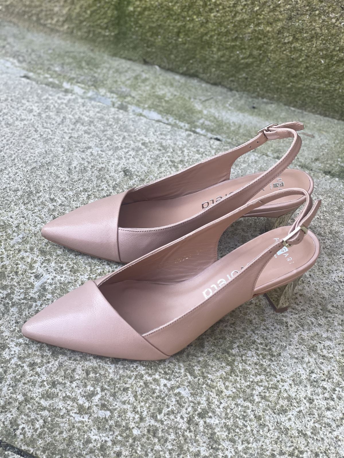 Zapato stiletto Angari 28522 -90  regina nude taupe - Imagen 1