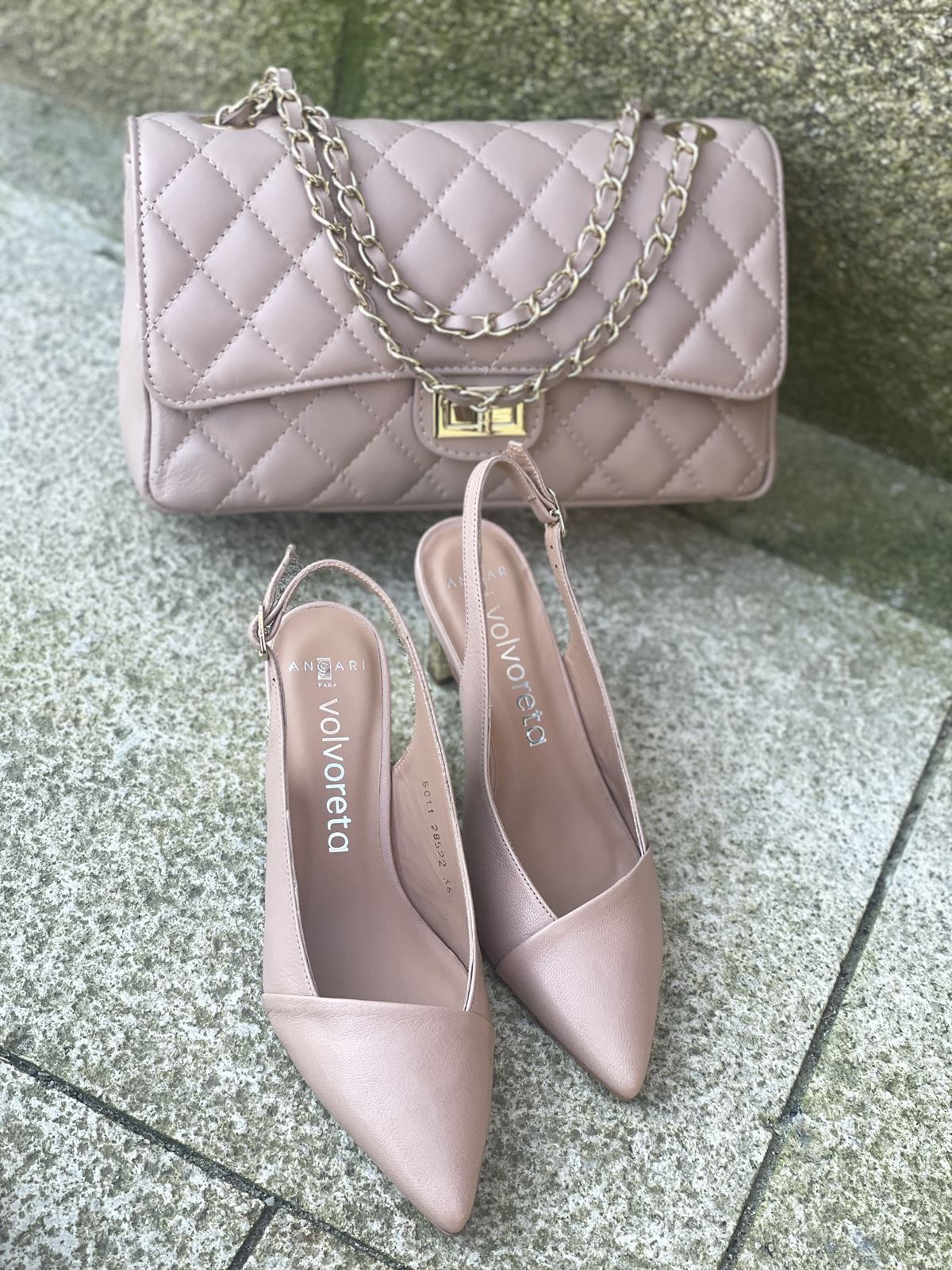 Zapato stiletto Angari 28522 -90  regina nude taupe - Imagen 4