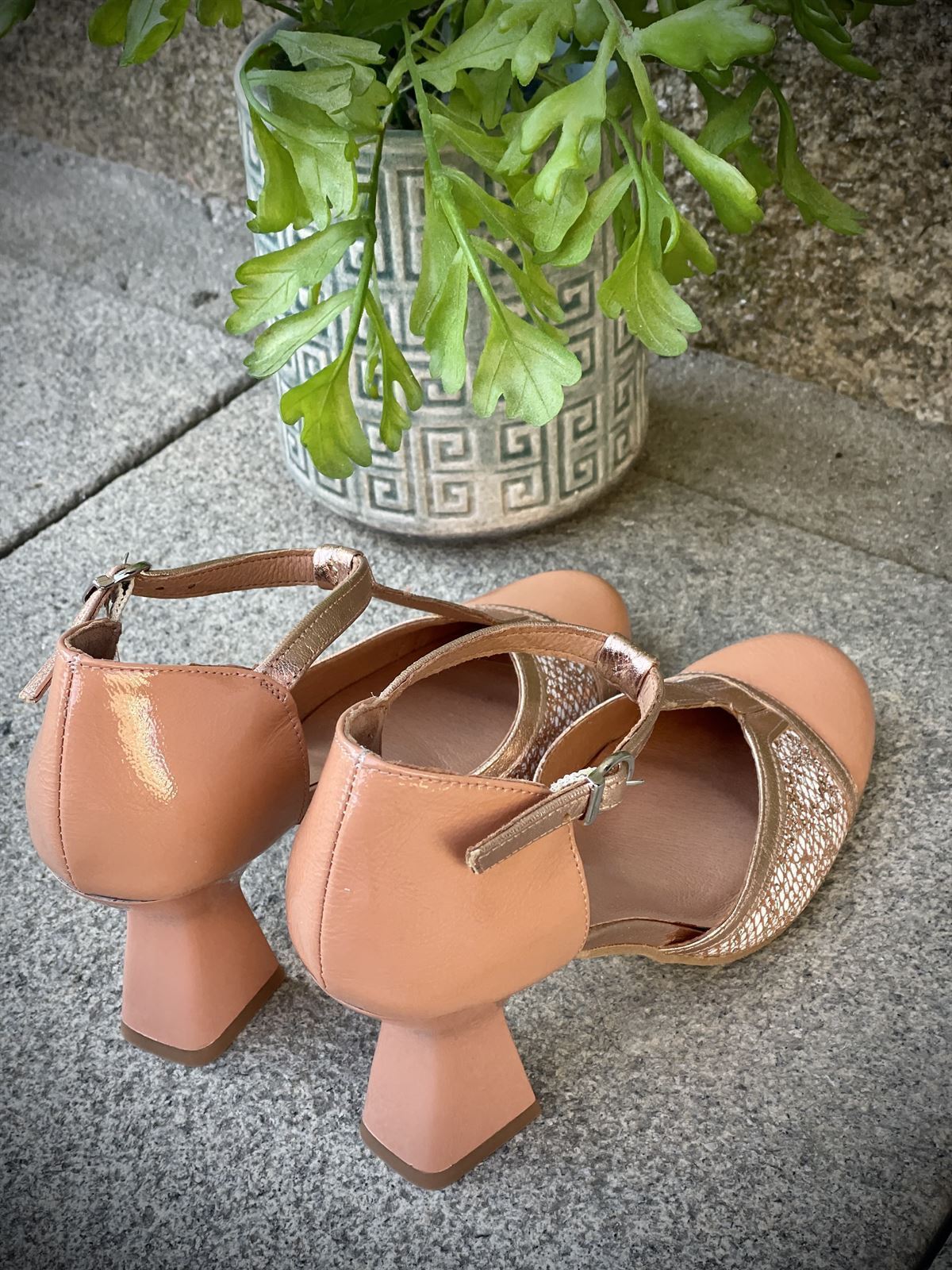 zapato T infinito charol salmon - Imagen 5