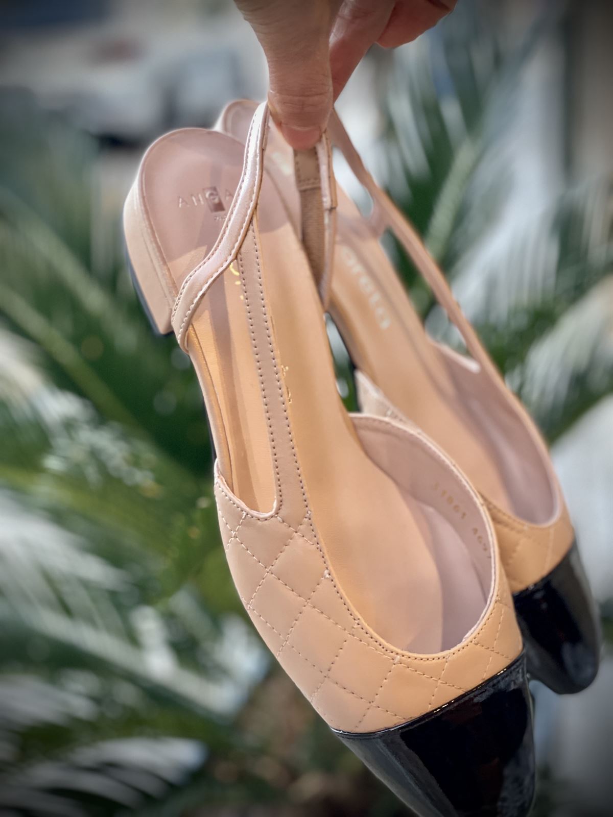 Zapatos Angari bailarinas puntera charol bicolor - Imagen 5