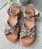 Zueco 25346 HEE SHOES piel leopardo print - Imagen 1