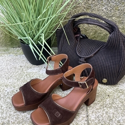 Zueco Nemonic  2371 Western marrón piso Aruba extra ligero chocolate - Imagen 2