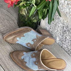 Zueco Nemonic vaquero y ante camel. - Imagen 2