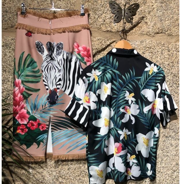 ZZConjunto dos piezas falda y blusa RRRR - Imagen 2